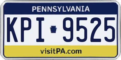 PA license plate KPI9525