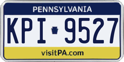 PA license plate KPI9527
