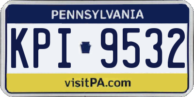 PA license plate KPI9532