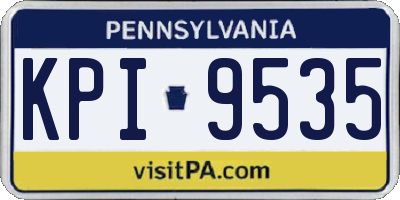 PA license plate KPI9535