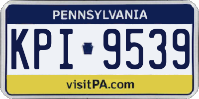 PA license plate KPI9539