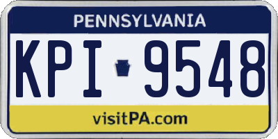 PA license plate KPI9548