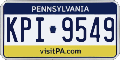 PA license plate KPI9549