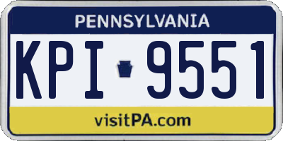 PA license plate KPI9551