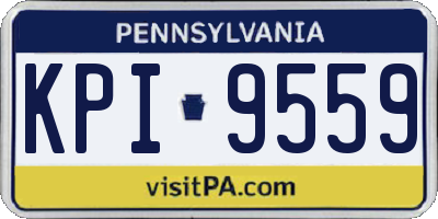 PA license plate KPI9559