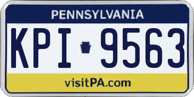 PA license plate KPI9563