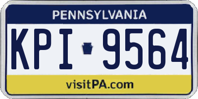 PA license plate KPI9564