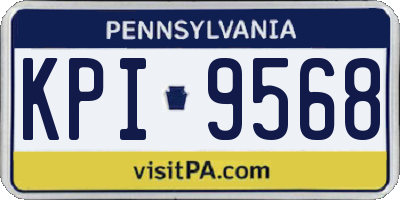 PA license plate KPI9568