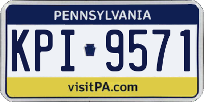 PA license plate KPI9571