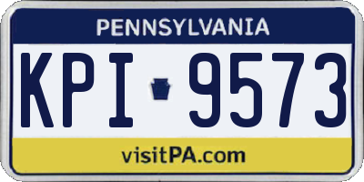 PA license plate KPI9573