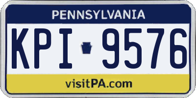 PA license plate KPI9576
