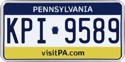 PA license plate KPI9589