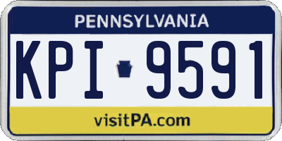 PA license plate KPI9591