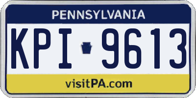 PA license plate KPI9613