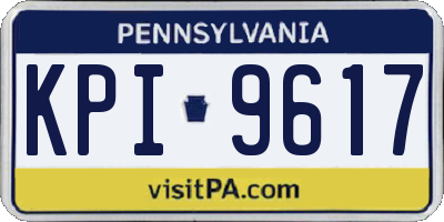 PA license plate KPI9617