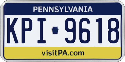 PA license plate KPI9618