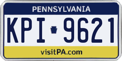 PA license plate KPI9621