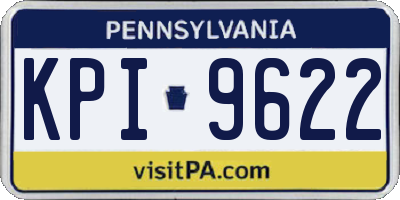 PA license plate KPI9622
