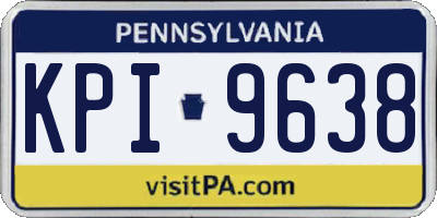 PA license plate KPI9638