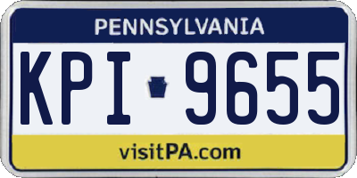 PA license plate KPI9655