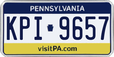 PA license plate KPI9657