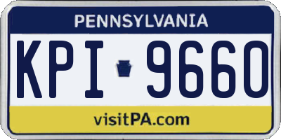 PA license plate KPI9660