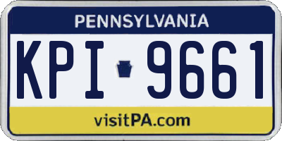 PA license plate KPI9661