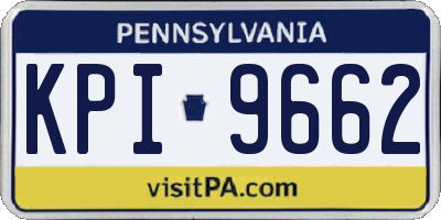 PA license plate KPI9662