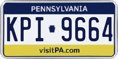 PA license plate KPI9664
