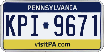PA license plate KPI9671