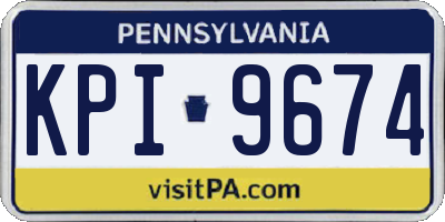 PA license plate KPI9674