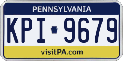 PA license plate KPI9679