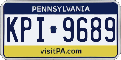 PA license plate KPI9689