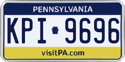 PA license plate KPI9696