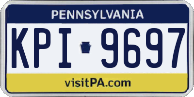 PA license plate KPI9697