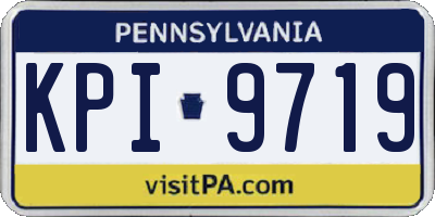 PA license plate KPI9719