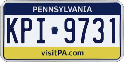 PA license plate KPI9731