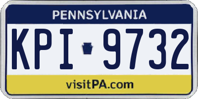 PA license plate KPI9732