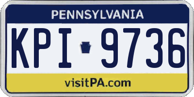 PA license plate KPI9736
