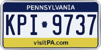 PA license plate KPI9737