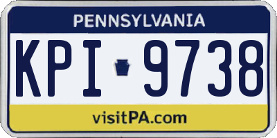 PA license plate KPI9738