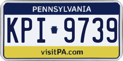 PA license plate KPI9739