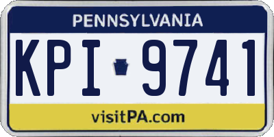 PA license plate KPI9741