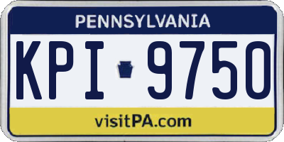 PA license plate KPI9750