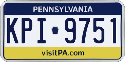 PA license plate KPI9751