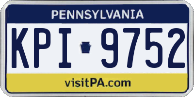 PA license plate KPI9752