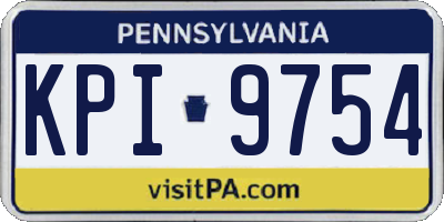 PA license plate KPI9754
