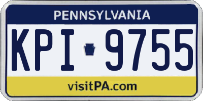 PA license plate KPI9755