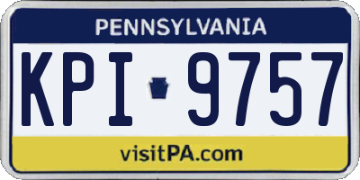 PA license plate KPI9757