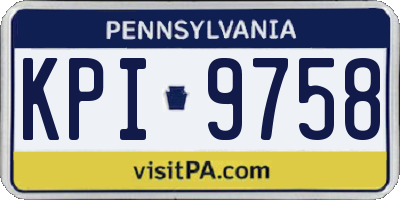PA license plate KPI9758